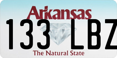 AR license plate 133LBZ