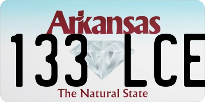 AR license plate 133LCE