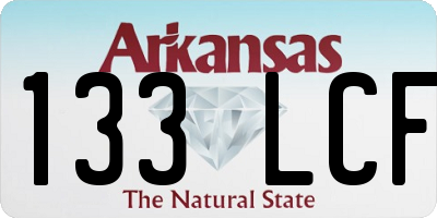 AR license plate 133LCF