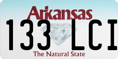 AR license plate 133LCI