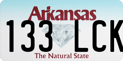 AR license plate 133LCK