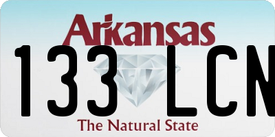 AR license plate 133LCN
