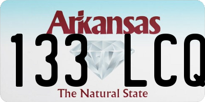 AR license plate 133LCQ