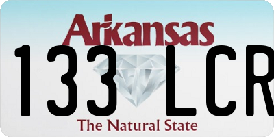 AR license plate 133LCR