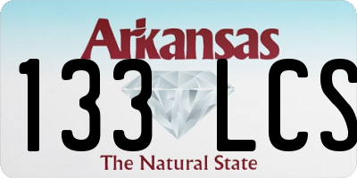 AR license plate 133LCS