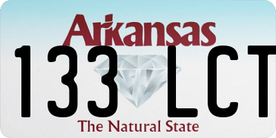 AR license plate 133LCT