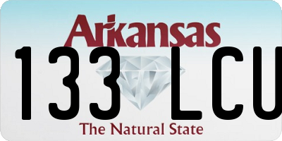 AR license plate 133LCU