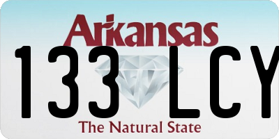 AR license plate 133LCY