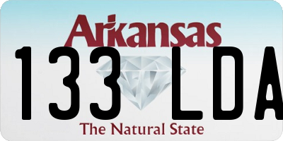 AR license plate 133LDA