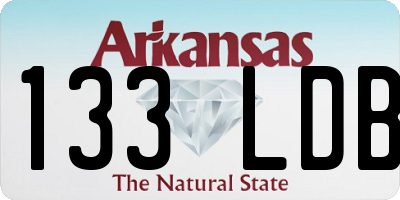 AR license plate 133LDB