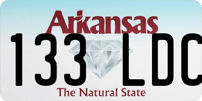 AR license plate 133LDC