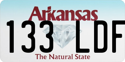 AR license plate 133LDF
