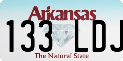 AR license plate 133LDJ