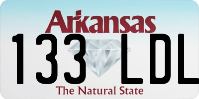 AR license plate 133LDL