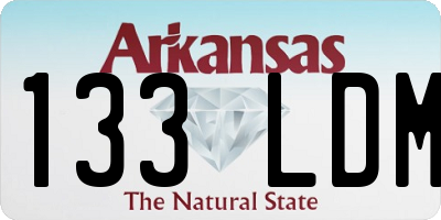 AR license plate 133LDM