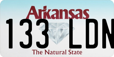 AR license plate 133LDN