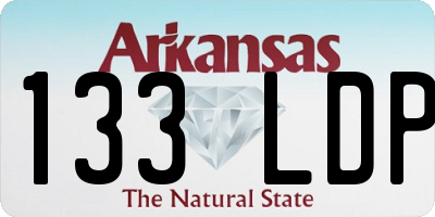 AR license plate 133LDP