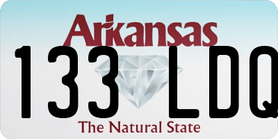 AR license plate 133LDQ