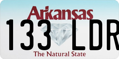 AR license plate 133LDR
