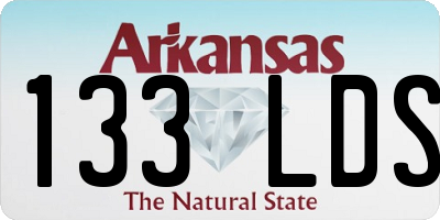 AR license plate 133LDS