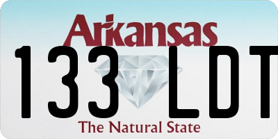 AR license plate 133LDT