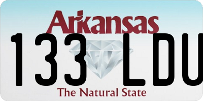 AR license plate 133LDU