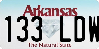 AR license plate 133LDW