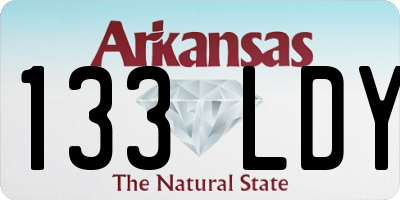 AR license plate 133LDY