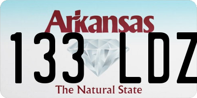 AR license plate 133LDZ