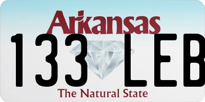 AR license plate 133LEB