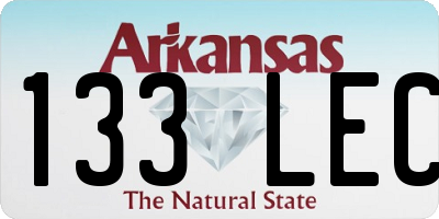 AR license plate 133LEC
