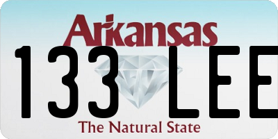 AR license plate 133LEE