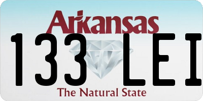AR license plate 133LEI