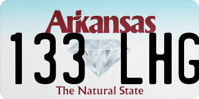 AR license plate 133LHG