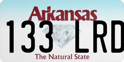 AR license plate 133LRD
