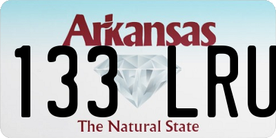 AR license plate 133LRU