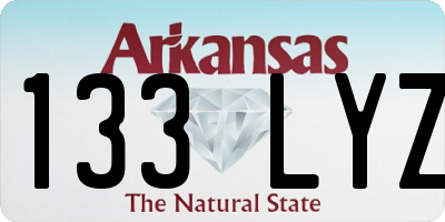AR license plate 133LYZ