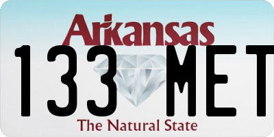 AR license plate 133MET