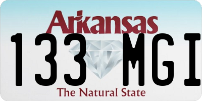 AR license plate 133MGI