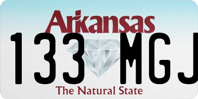 AR license plate 133MGJ