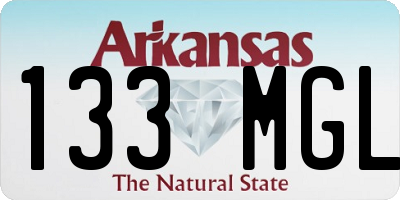 AR license plate 133MGL