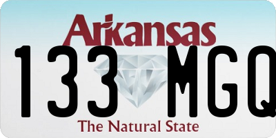 AR license plate 133MGQ