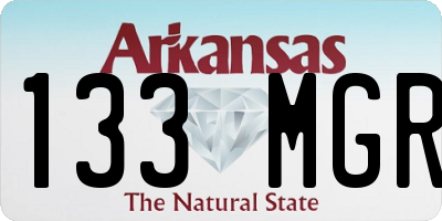AR license plate 133MGR
