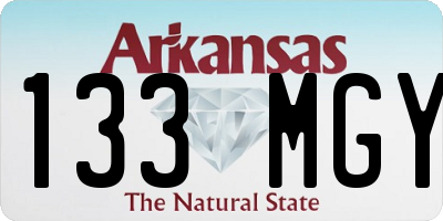 AR license plate 133MGY