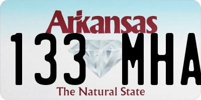 AR license plate 133MHA