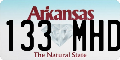 AR license plate 133MHD