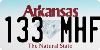 AR license plate 133MHF