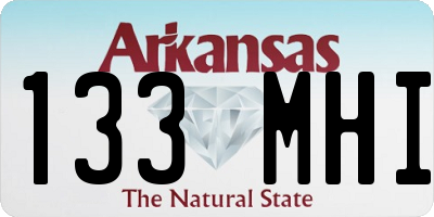 AR license plate 133MHI
