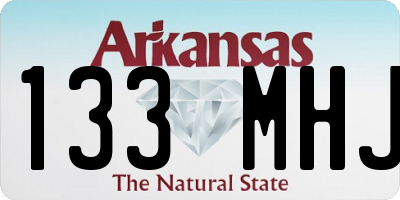 AR license plate 133MHJ
