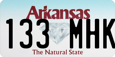 AR license plate 133MHK